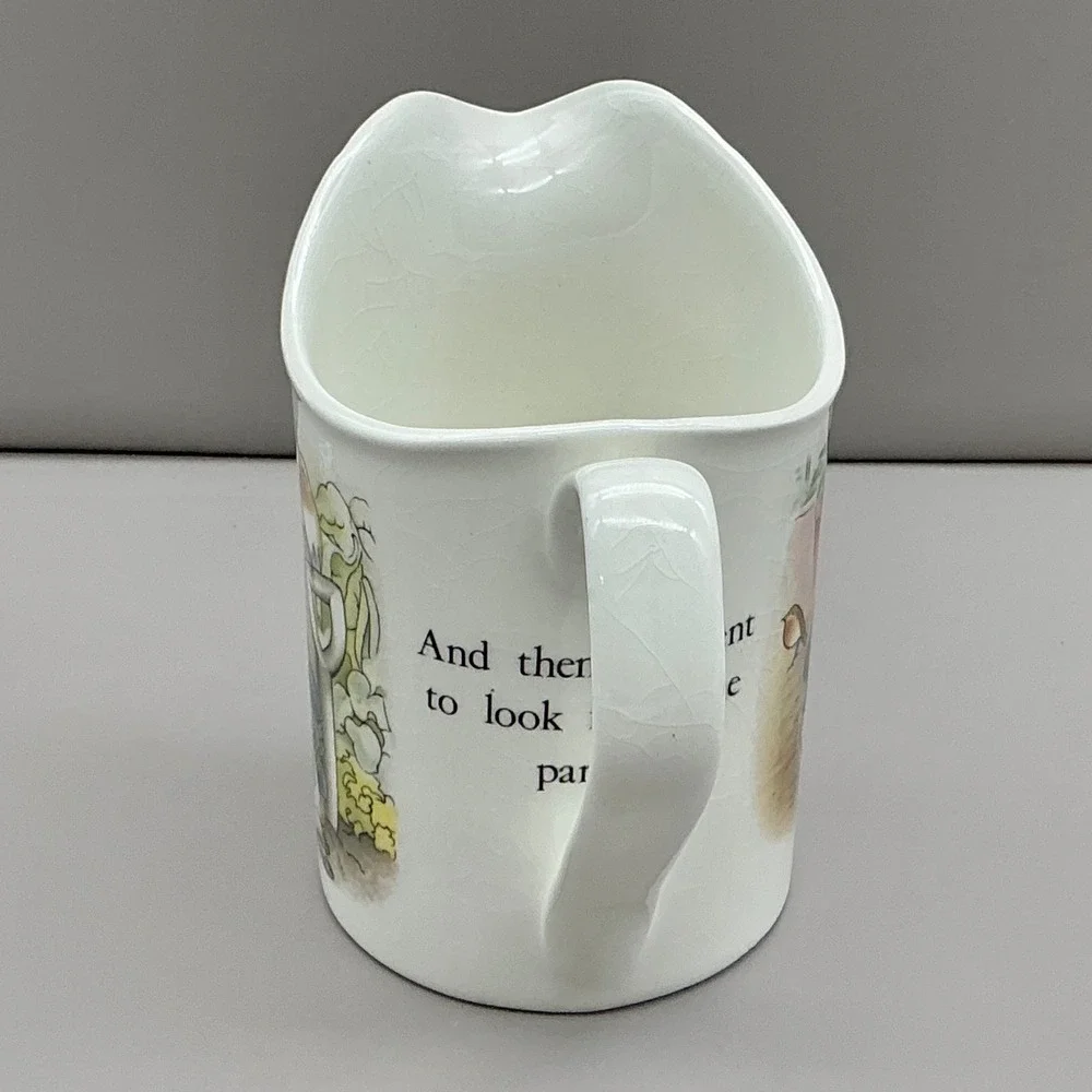 Wedgwood Peter Rabbit Beatrix Potter Cream Pitcher Etruria Barlaston England
